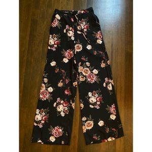 High waist wide leg pant